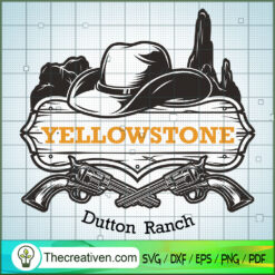 Yellowstone Logo Cowboy Accessory SVG, Yellowstone SVG, American Cowboy SVG