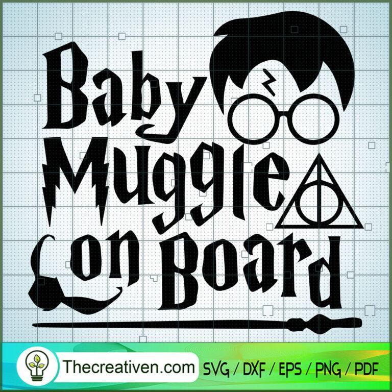 Baby Muggle On Board SVG, Hogwarts SVG, Harry Potter SVG - Premium ...