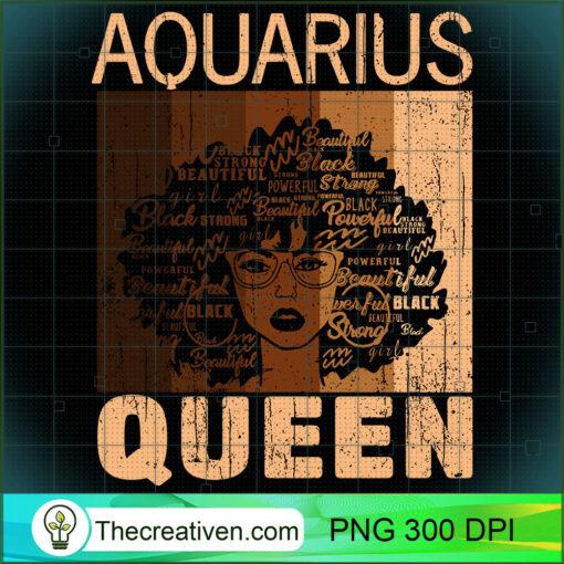 Aquarius Queen Afro Birthday Melanin Black African American Long Sleeve T Shirt copy