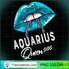 Aquarius Queen Lips Chain Zodiac Astrology Womens Long Sleeve T Shirt copy
