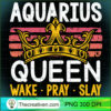 Aquarius Queen Wake Pray and Slay Pullover Hoodie copy