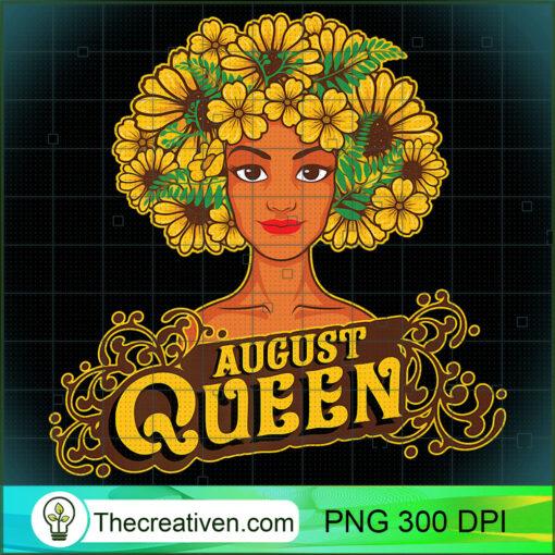 August Queen Birthday Afro Black Funny Leo Gifts Premium T Shirt copy