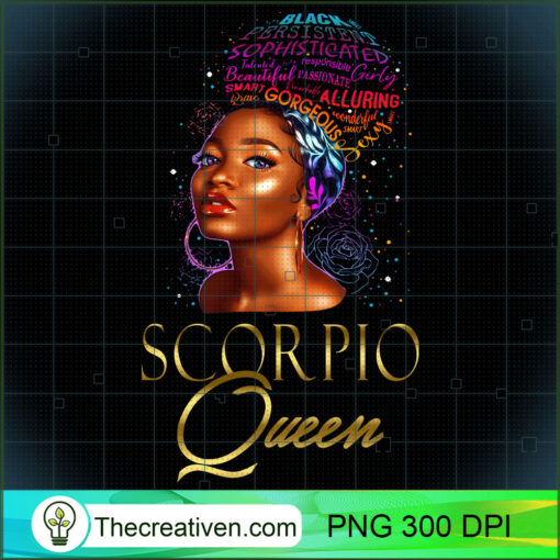 Beautiful African American Scorpio Queen Natural Hair Women Sweatshirt copy