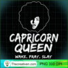 Black Capricorn Queen Zodiac Gift Wake Pray Slay For Women Long Sleeve T Shirt copy