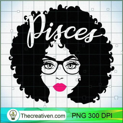 Black Queen Birthday Glasses Rose Lips Afro Pisces Zodiac T Shirt copy