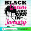 Black Queen January Birthday Gift Capricorn Aquarius Women Tank Top copy