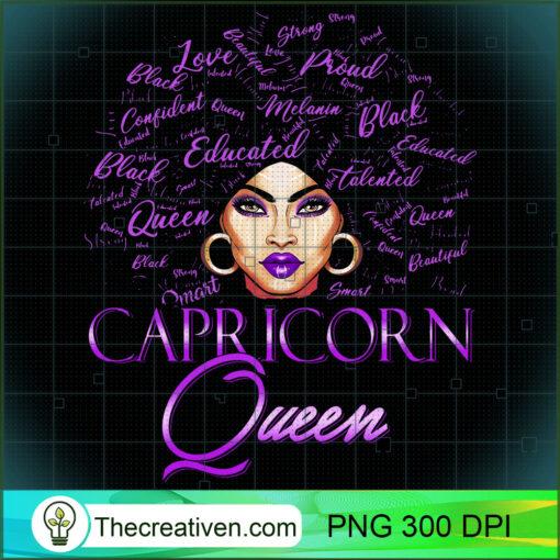 Capricorn Girl Womens Purple Queen Black Zodiac Birthday Pullover Hoodie copy