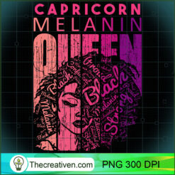 Capricorn Melanin Queen Strong Black Woman Zodiac Horoscope PNG, Afro Women PNG, Capricorn Queen PNG, Black Women PNG