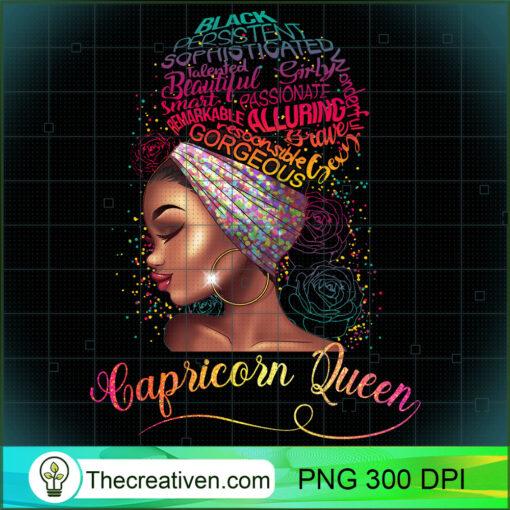 Capricorn Queen Afro Women January December Melanin Birthday Long Sleeve T Shirt copy