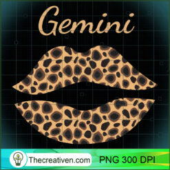 Gemini Leopard Lips Queen Zodiac PNG, Afro Women PNG, Gemini Queen PNG, Black Women PNG