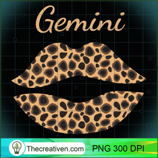 Gemini Leopard Lips Queen Zodiac Birthday Long Sleeve T Shirt copy