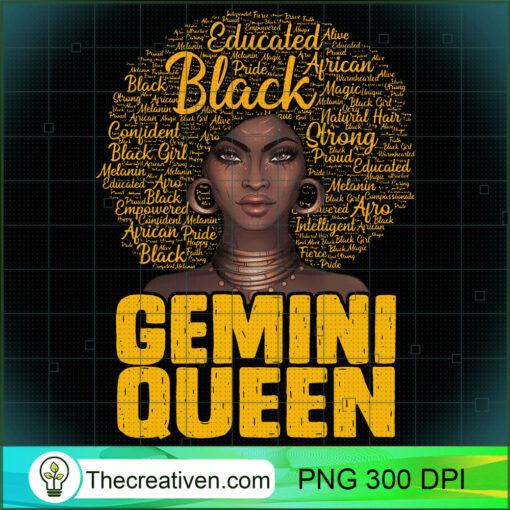 Gemini Queen Black Woman Afro Natural Hair African American Pullover Hoodie copy