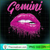 Gemini Zodiac Birthday Pink Lips T Shirt for Black Women copy