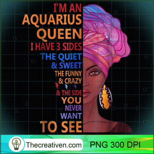 Im Aquarius Queen T shirt Aquarius Woman T shirt copy