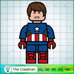Captain America Lego SVG, Captain America SVG, The Avengers SVG, Marvel SVG