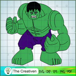 Hulk Lego Cute SVG, Hulk SVG, The Avengers SVG, Marvel SVG