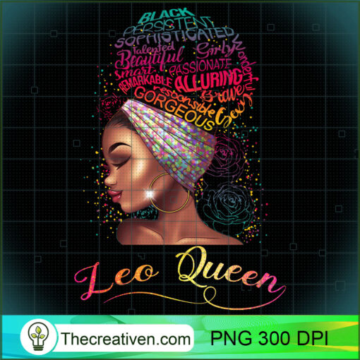 Leo Queen Afro Women July August Zodiac Melanin Birthday Pullover Hoodie copy