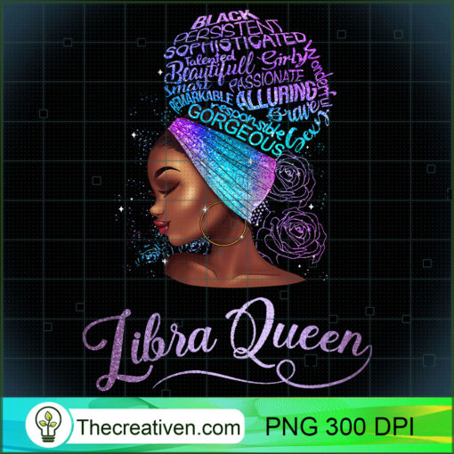 Libra Queen African Women BLM Cute Black Girl Birthday Sweatshirt copy