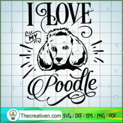 Miniature Poodle 1 SVG Free, Dog Pet SVG Free, Free SVG For Cricut Silhouette