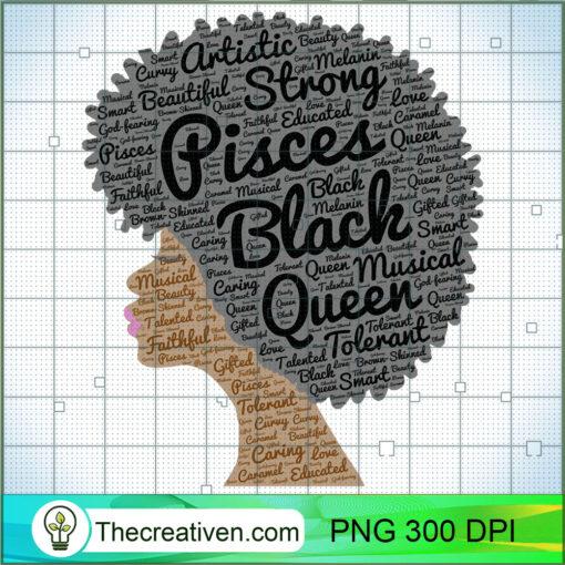 Pisces Black Queen Natural Hair Hoodie For Women copy