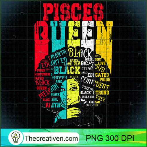 Pisces Pride Black Woman Afro Horoscope Zodiac Apparel Premium T Shirt copy