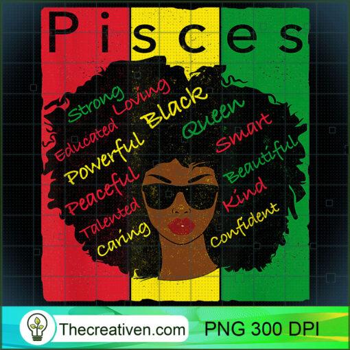 Pisces Pride Black Woman Afro Horoscope Zodiac TShirt copy