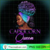 Purple Capricorn Queen African American December January T Shirt copy