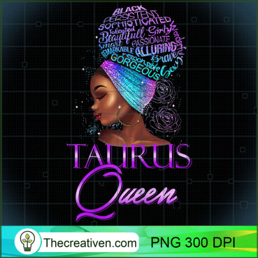 Purple Taurus Queen African American Woman April May T Shirt copy
