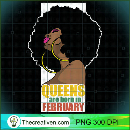Queens Are Born In February Aquarius Pisces Black Queen Tee T Shirt copy