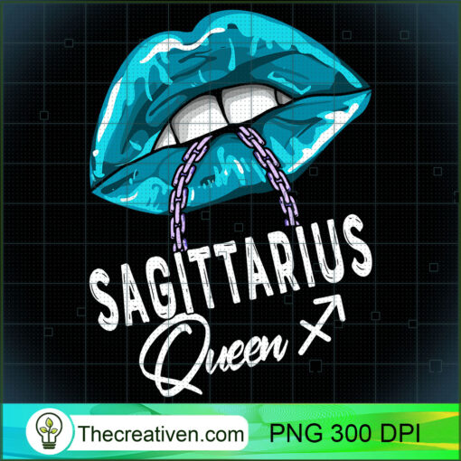 Sagittarius Queen Lips Chain Zodiac Astrology Cool Womens Sweatshirt copy