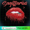 Sagittarius Zodiac Birthday Red Lips T Shirt Black Women copy