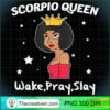 Scorpio Black Queen Black Women Afro Zodiac T Shirt copy