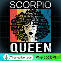 Scorpio Melanin Queen Girl Power Street Magic T Shirt copy