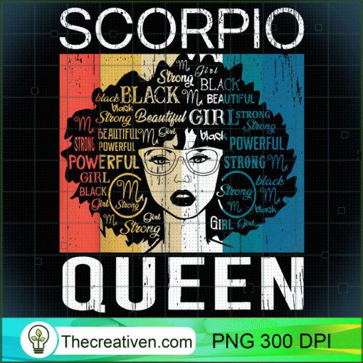 Scorpio Melanin Queen Girl Power Street Magic T Shirt copy