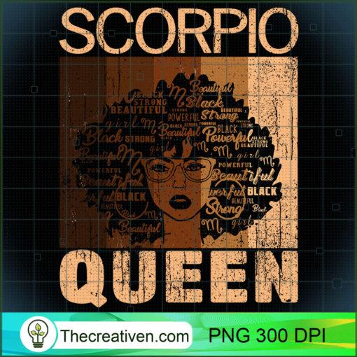 Scorpio Queen Afro Birthday Melanin Black African American Sweatshirt copy