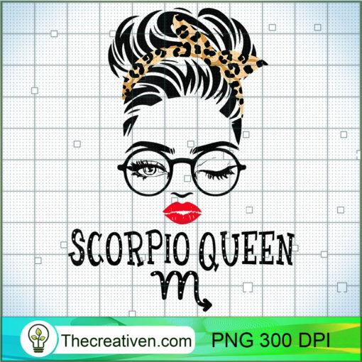 Scorpio Queen Woman Face Wink Eyes Lady Face Birthday Gifts T Shirt copy