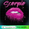 Scorpio Zodiac Birthday Pink Lips T Shirt for Black Women copy
