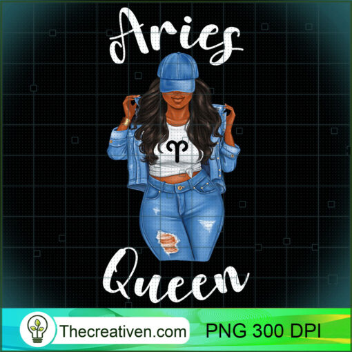Streetwise Aries Black Queen Afro Womens Zodiac Birthday Long Sleeve T Shirt copy