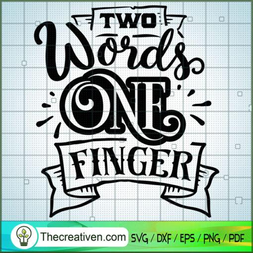 Two words one finger copy