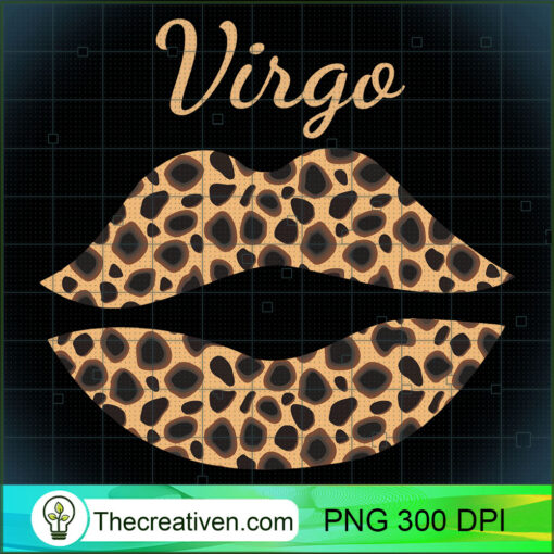 Virgo Leopard Lips Queen Zodiac Birthday Long Sleeve T Shirt copy