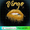 Virgo Zodiac Birthday Gold Lips T Shirt for Black Women copy