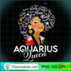 Womens Afro Hair Art Aquarius Queen Birthday January 20 February 18 T Shirt copy