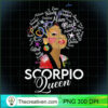 Womens Afro Hair Art Scorpio Queen Birthday October 23 November 21 T Shirt copy