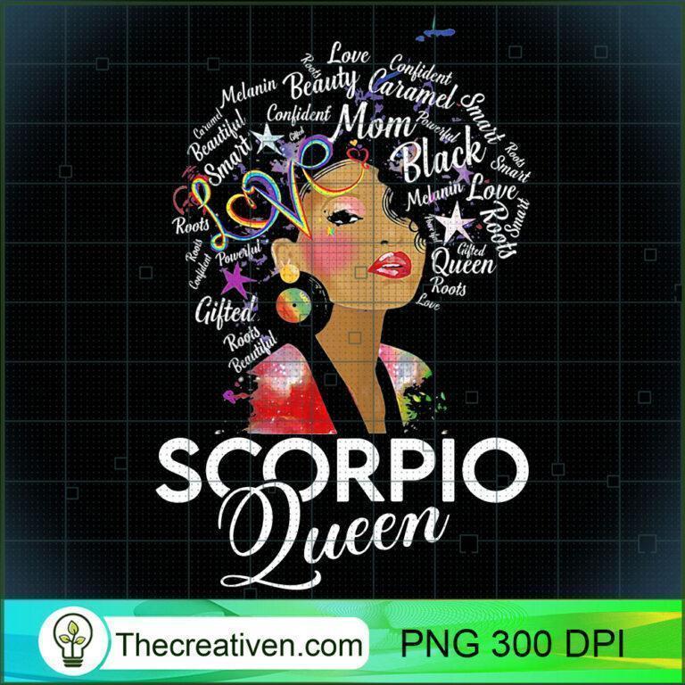Womens Afro Hair Art Scorpio Queen October 23 November 21 PNG, Afro ...