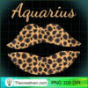 Womens Aquarius Leopard Lips Queen Zodiac Birthday V Neck T Shirt copy