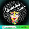 Womens Aquarius Queen Gift Black Women January February Aquarius V Neck T Shirt copy