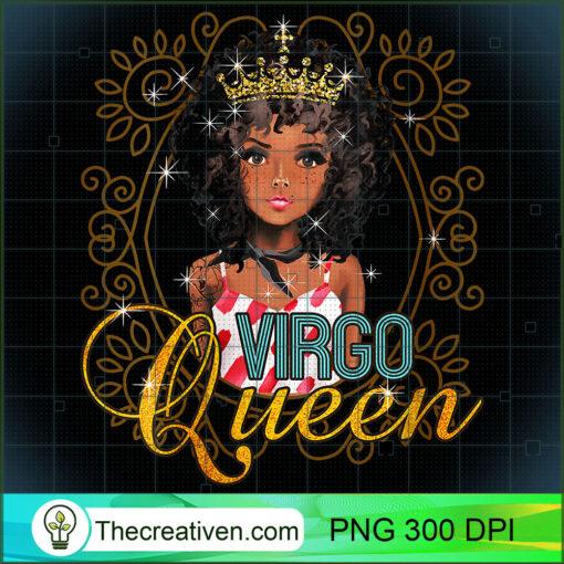 Womens Black Queen Birthday Gift Horoscope Zodiac VIRGO V Neck T Shirt copy