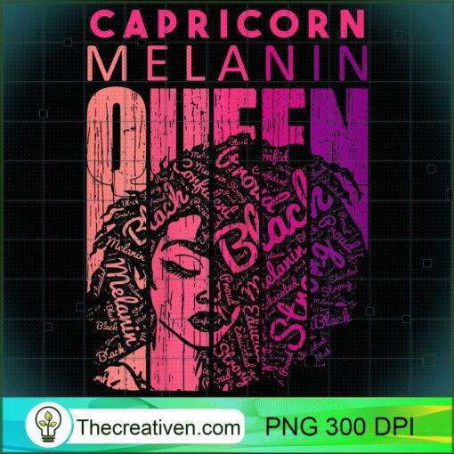 Womens Capricorn Melanin Queen Strong Black Woman Zodiac Horoscope T Shirt copy