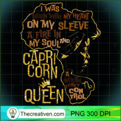 Womens Capricorn Queen Zodiac Costume Black Women Girl PNG, Afro Women PNG, Capricorn Queen PNG, Black Women PNG