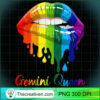 Womens Gemini Queen Birthday Lipsticks Rainbow Costume Girl T Shirt copy